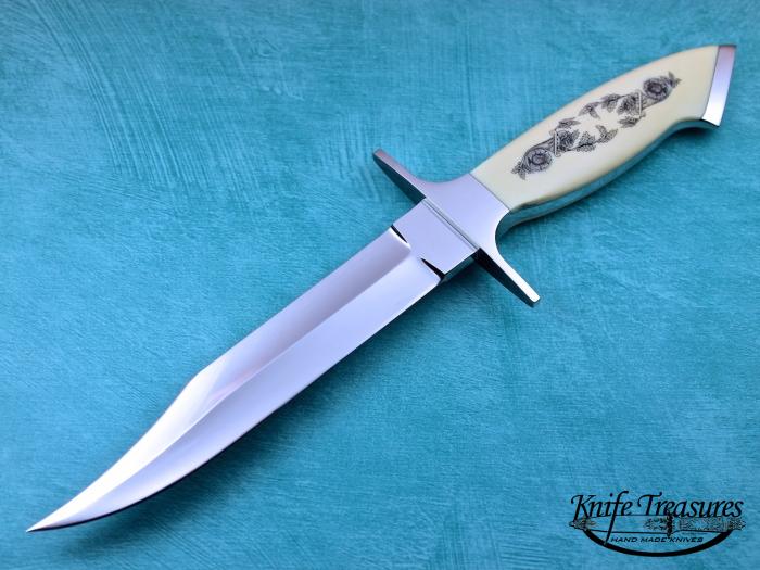 Custom Fixed Blade, N/A, 440-C Stainless Steel, Phenolic Knife made by Billy Mace Imel