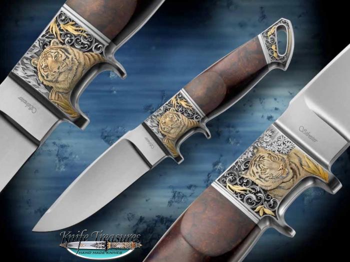 Custom Fixed Blade, N/A, RWL-34 Stainless Steel , Ironwood Knife made by Fabrizio Silvestrelli