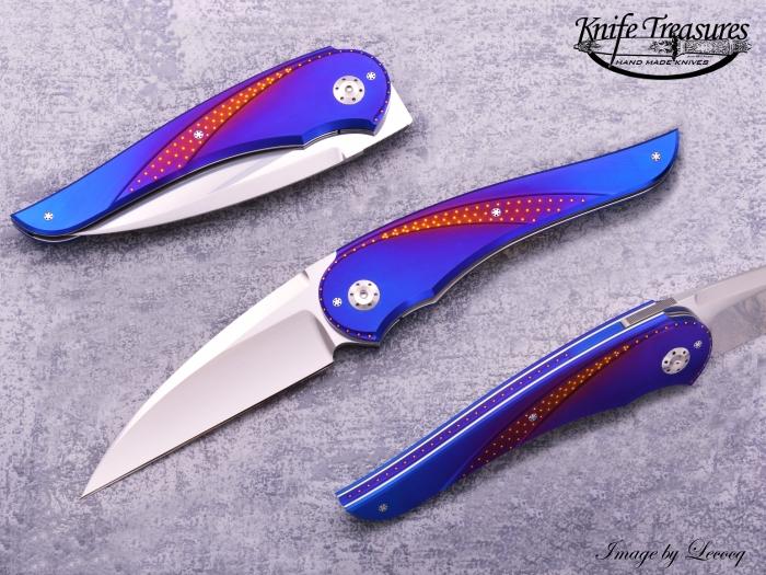 Custom Folding-Inter-Frame, Liner Lock, ATS-34 Stainless Steel,  Knife made by Alexis Lecocq