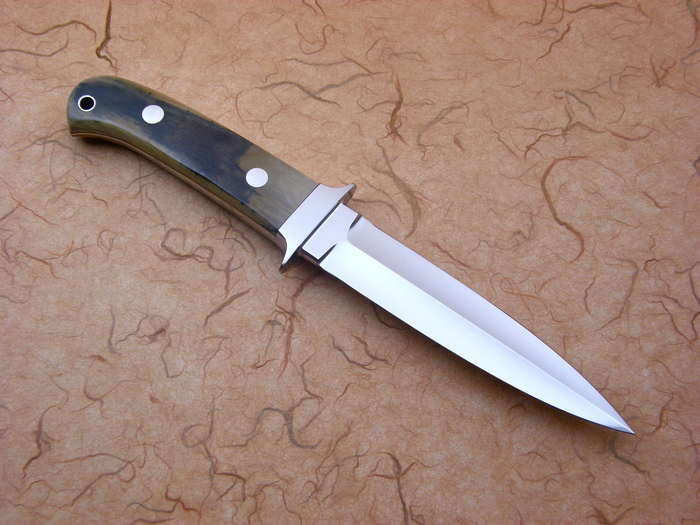 Custom Fixed Blade, N/A, ATS-34 Steel, Mammoth Ivory Knife made by John  Young