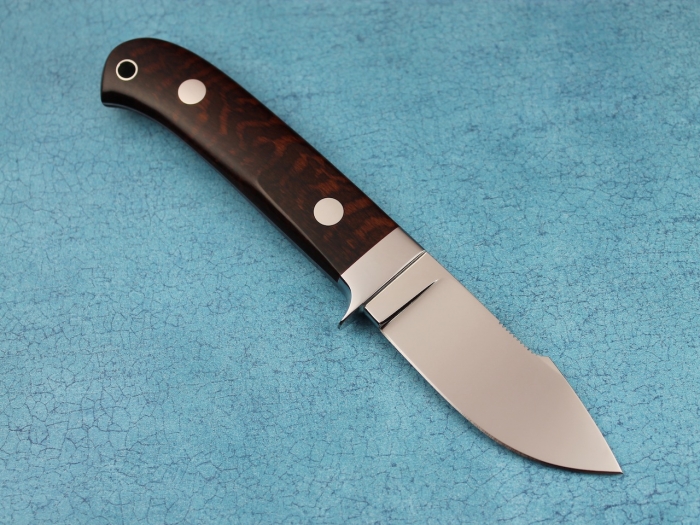Custom Fixed Blade, N/A, ATS-34 Stainless Steel, Snakewwod Knife made by John  Young