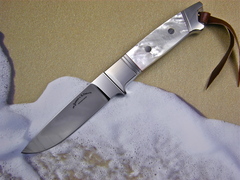 Custom Knife by R. Velarde SR johnson