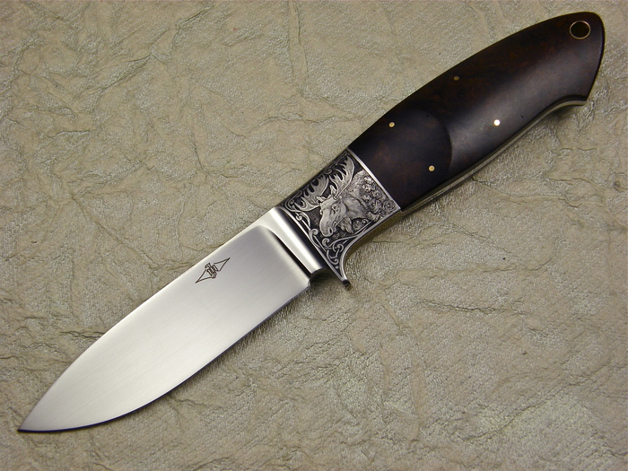 Custom Fixed Blade, N/A, CPM S90V, Ironwood Knife made by Michael Jankowsky