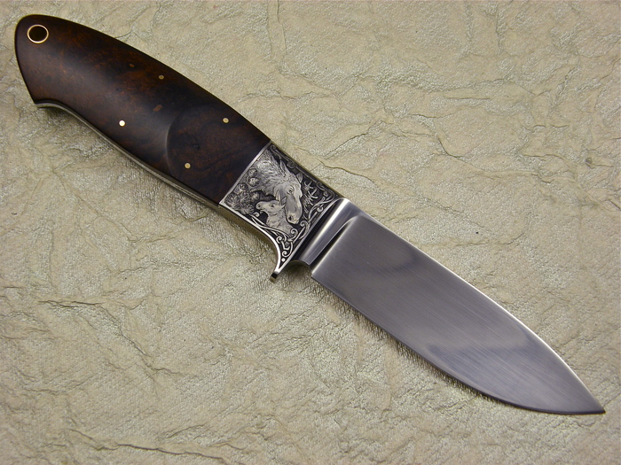 Custom Fixed Blade, N/A, CPM S90V, Ironwood Knife made by Michael Jankowsky
