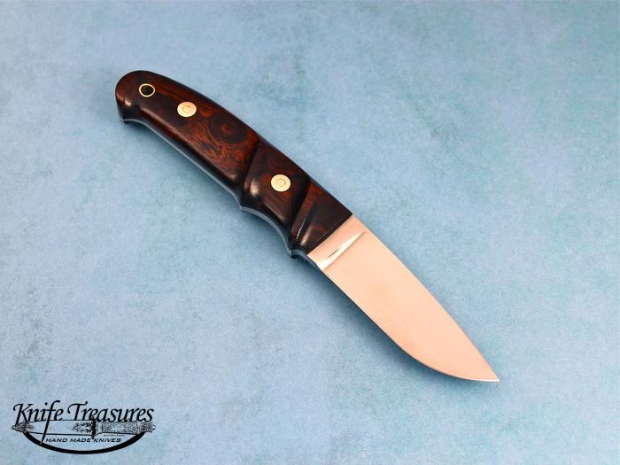 Custom Fixed Blade, N/A, BG-42 Stainless Steel, Ironwood Knife made by Dietmar Kressler