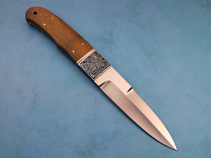 Custom Fixed Blade, N/A, BG-42 Stainless Steel, Oosic  Knife made by Dietmar Kressler