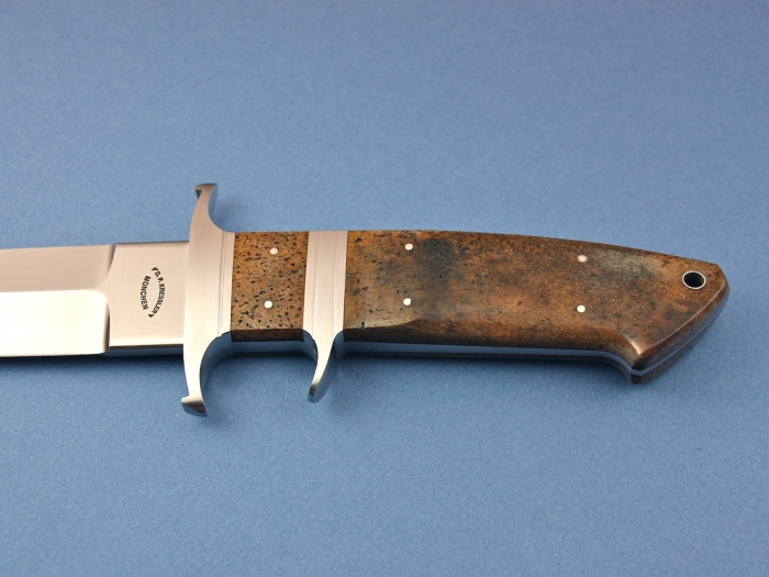 Custom Fixed Blade, N/A, BG-42 Steel, Whale Bone Knife made by Dietmar Kressler
