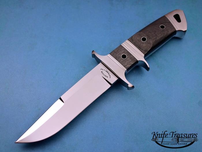 Custom Fixed Blade, N/A, RWL-34, Carbon Fiber Knife made by Dietmar Kressler