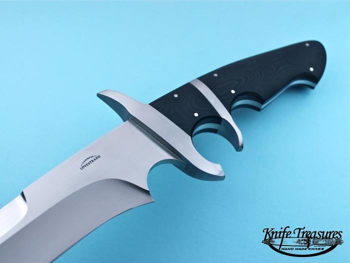 Custom Fixed Blade, N/A, 154 CM, Black Micarta Knife made by Schuyler Lovestrand