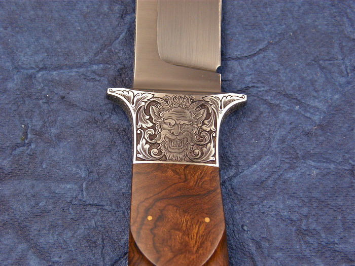 Custom Fixed Blade, N/A, Elmax-Super Clean, Ironwood Knife made by Michael Jankowsky