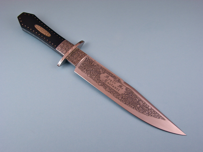 Custom Fixed Blade, N/A, 440-C, Ironwood Knife made by Alex Daniels