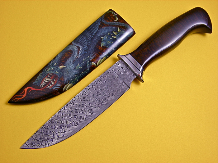 Custom Fixed Blade, N/A, 440-C Stainless Steel, 0 Knife made by David Brodziak