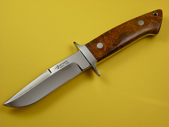 Custom Fixed Blade, N/A, ATS-34 Steel, Ironwood Knife made by Steve SR Johnson