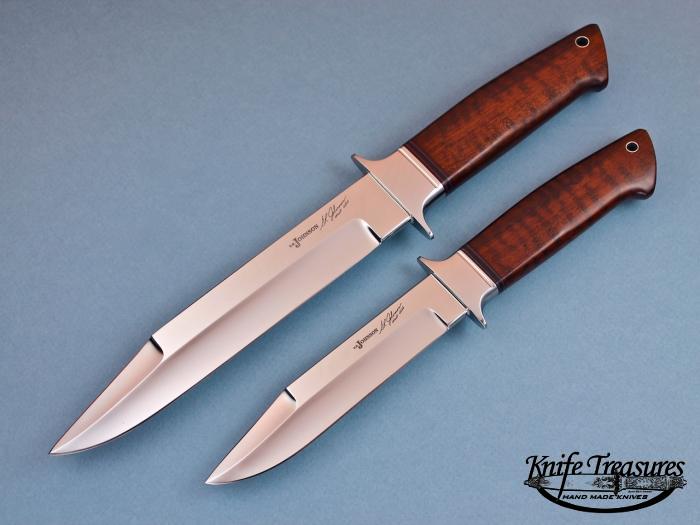 Custom Fixed Blade, N/A, ATS-34 Steel, Snakewood Knife made by Steve SR Johnson