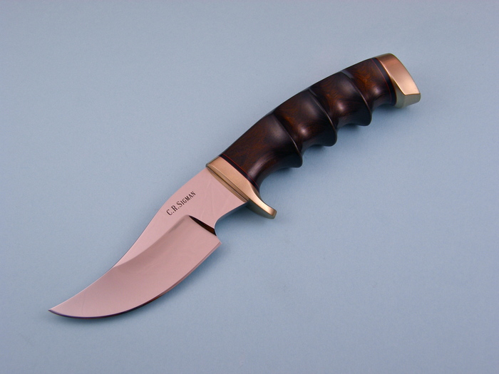 Custom Fixed Blade, N/A, ATS-34 Steel, Dessert Ironwood Knife made by Corbit Sigman